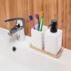 Sada koupelnová dolomit/bambus 2+1 bílá