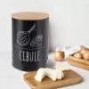 Dóza plech/bambus pr. 13 cm Cibule BLACK CZ