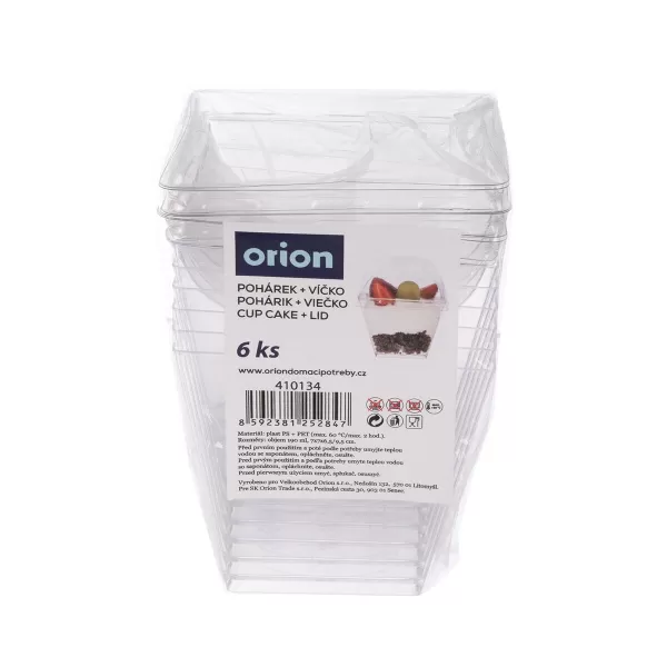 Pohárek UH+víčko panna cotta 0,19 l 6 ks
