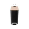 Koš odp. nerez/UH s pedálem+bam.víko BLACK 5 l