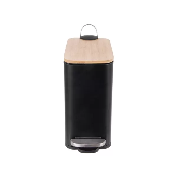 Koš odp. nerez/UH s pedálem+bam.víko BLACK 5 l