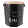 Dóza plech/bambus pr. 22,5 cm Brambory BLACK CZ