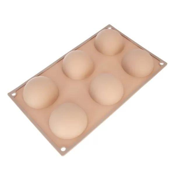 Forma silikon polokoule 6 béžová