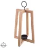 Svícen dřevo/kov MANGO otevřený v. 44 cm