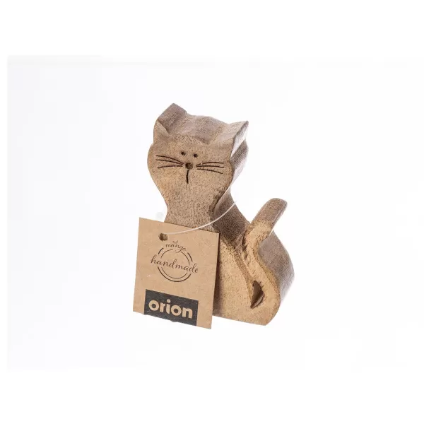 Kočka dřevo MANGO MICKA v. 10 cm