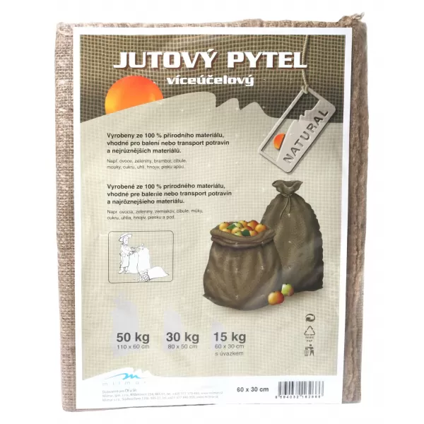 Jutový pytel s úvazkem 15kg