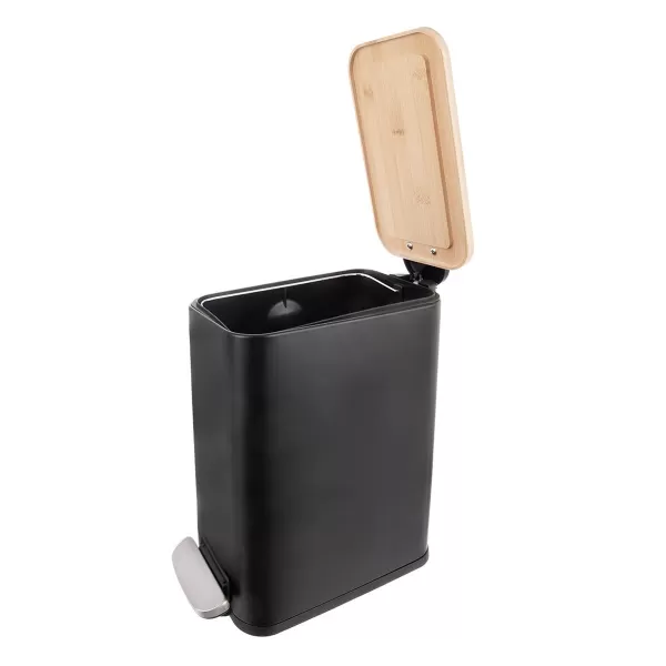 Koš odp. nerez/UH s pedálem+bam.víko BLACK 5 l