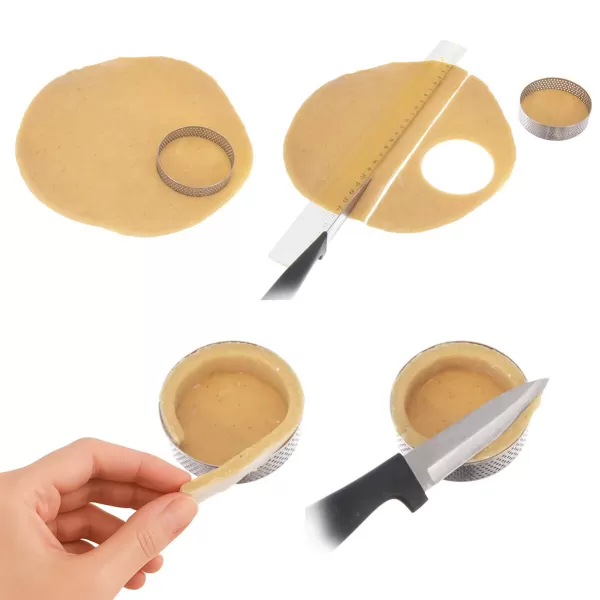 Formička-ráfek nerez na tartaletky pr. 7 cm 6 ks