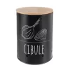 Dóza plech/bambus pr. 13 cm Cibule BLACK CZ