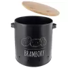 Dóza plech/bambus pr. 22,5 cm Brambory BLACK CZ