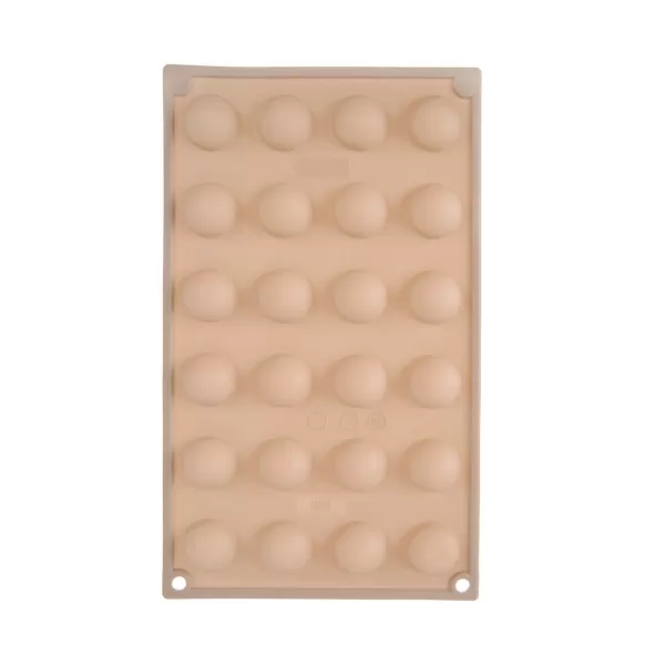 Forma silikon polokoule 24 béžová
