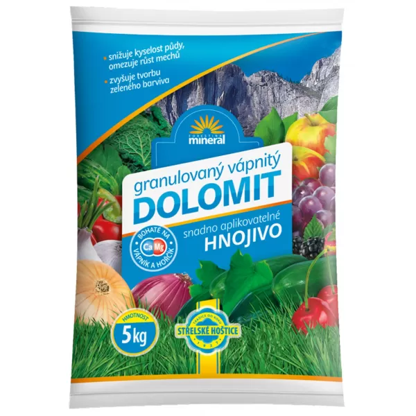 Vápenec dolomitický - 5 kg granulovaný