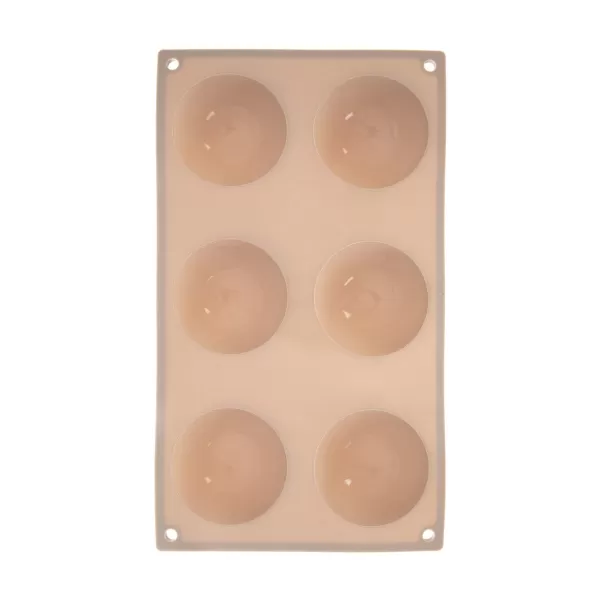 Forma silikon polokoule 6 béžová