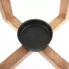 Svícen dřevo/kov MANGO otevřený v. 44 cm