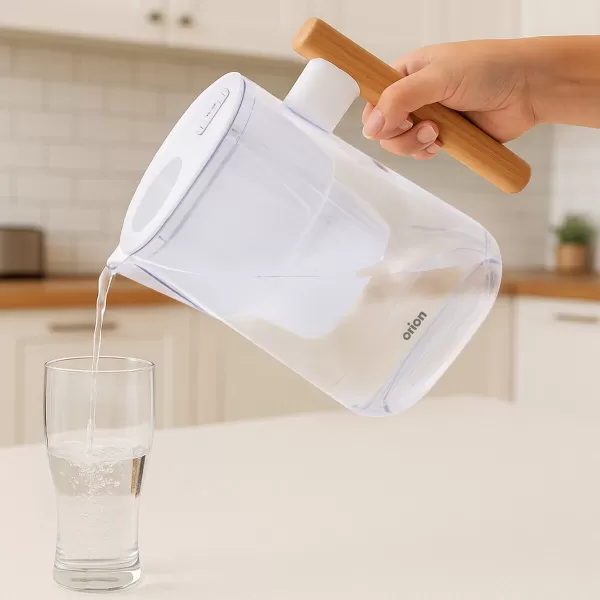 Konvice filtrační UH/dřevo WHITELINE 3 l+filtr bílá