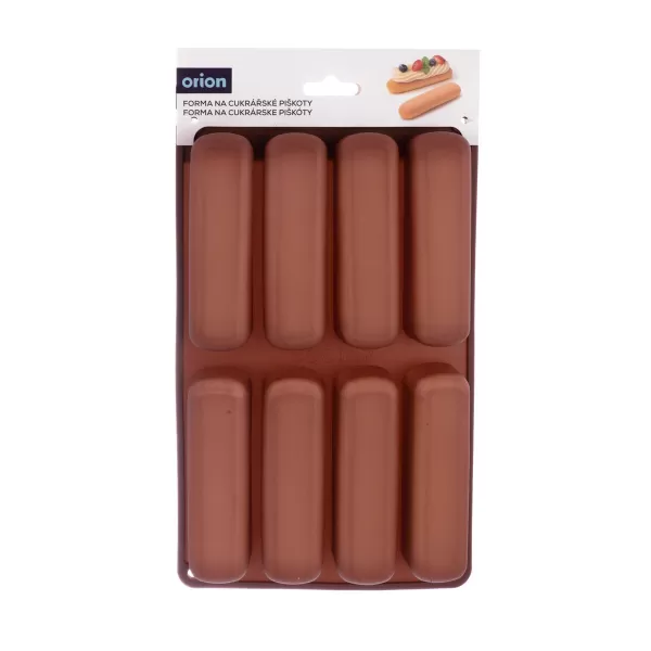 Forma silikon na cukrářské piškoty 8 hnědá