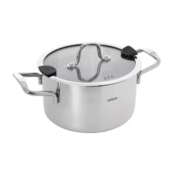 Kastrol nerez VENICE 4,3 l poklice sklo