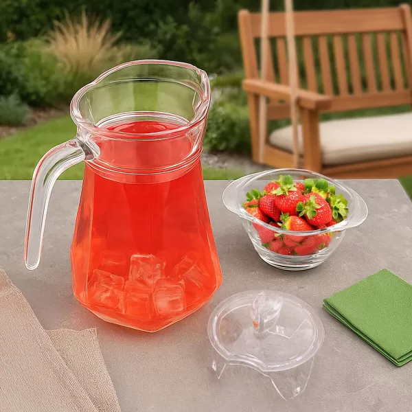 Džbán sklo+víčko UH 1,3 l