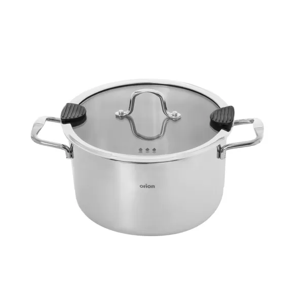 Kastrol nerez VENICE 6,2 l poklice sklo