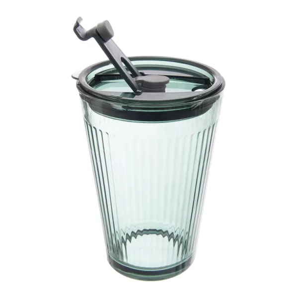 Sklenice+UH víčko a brčko VERDE 0,46 l, 1 ks