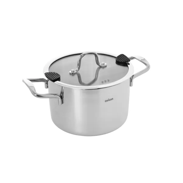 Kastrol nerez VENICE 2,3 l poklice sklo