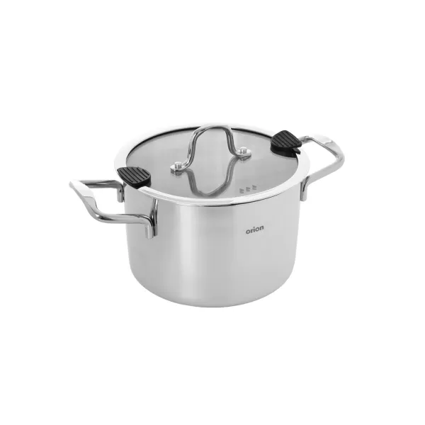 Kastrol nerez VENICE 1,9 l poklice sklo