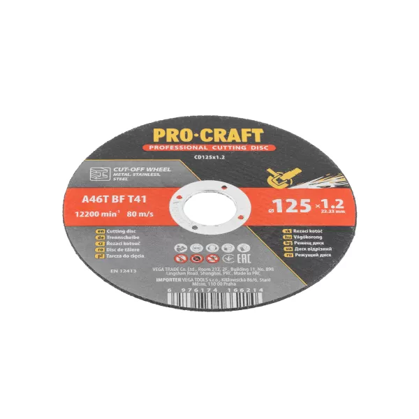 Řezný kotouč Procraft CD125x1.2
