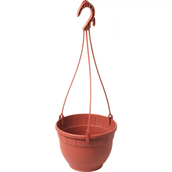 Květináč Siena závěsný s miskou - bílý 22cm