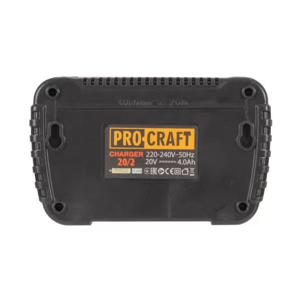 Nabíječka pro 20V Li-ion pro 2 baterie Procraft 20/2