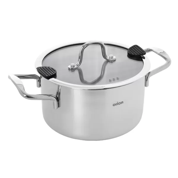 Kastrol nerez VENICE 6,2 l poklice sklo