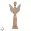 Anděl dřevo MANGO křídla kov v. 42,5 cm