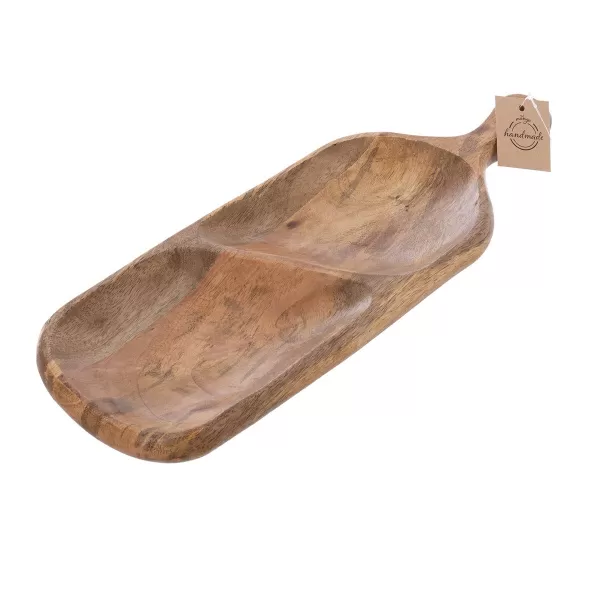 Tác dřevo MANGO 40,5x14 cm dělený