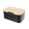 Chlebovka plech/bambus 30x19,5x14,5 cm BLACK