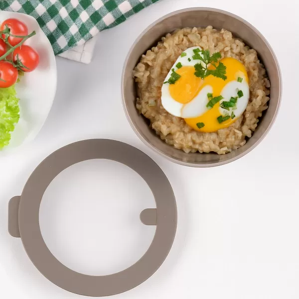 Miska UH+víko Dora pr. 16,5 cm světle hnědá