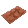 Forma silikon košíčky 6 hnědá