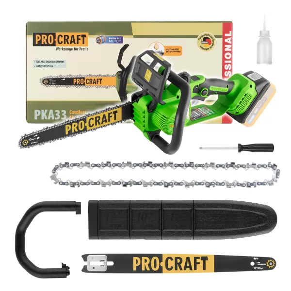 PROCRAFT Aku řetězová pila PKA33 (bez baterie a nabíječky)