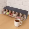 Kazeta na čajové sáčky dřevo vyklápěcí LINE 43,5x9x11 cm