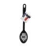 Naběračka lžíce termoplast PBT děrovaná BLACKLINE 30,5x6,6 cm