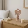 Anděl dřevo MANGO Jsi vším v. 30 cm