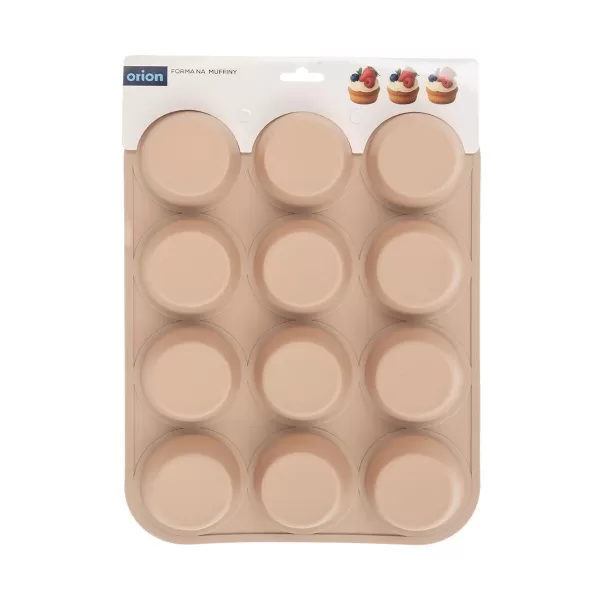 Forma silikon muffiny 12 béžová