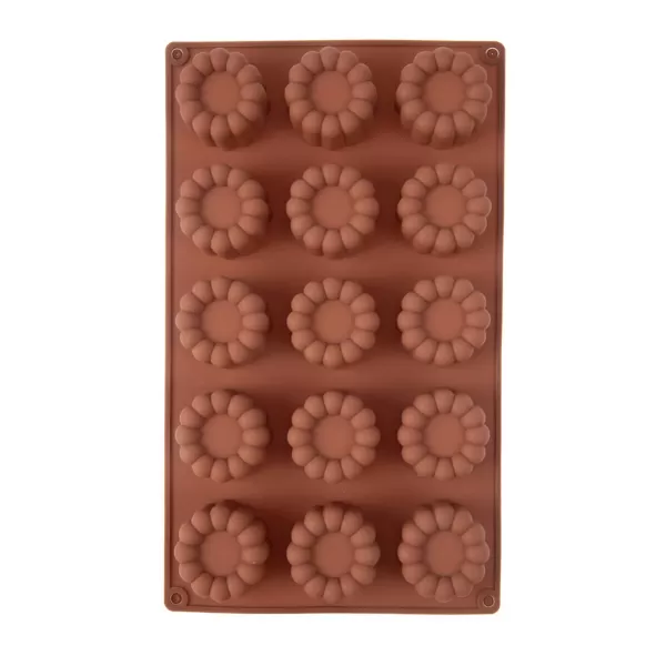Forma silikon kytičky 15 hnědá
