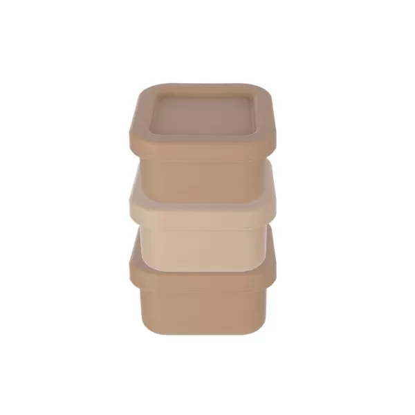 Box silikon mini čtverec 0,16 l 3 ks mix