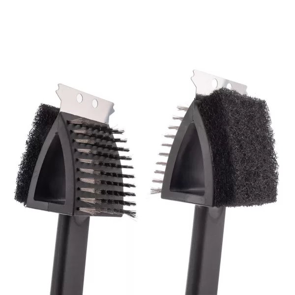 Kartáč nerez/UH na čištění grilu 3v1 38 cm