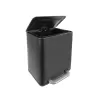 Koš odp. nerez/UH s pedálem Exclusive BLACK 6 l