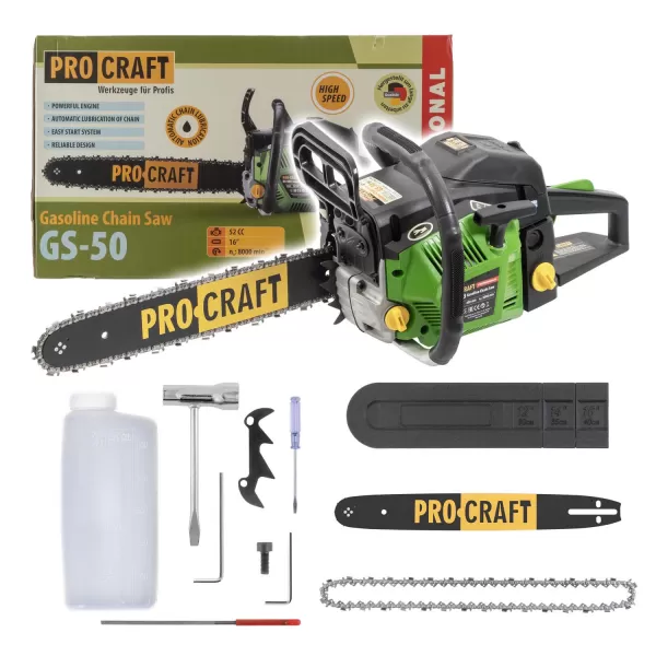 PROCRAFT Benzínová řetězová pila GS- 50