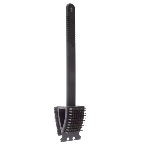 Kartáč nerez/UH na čištění grilu 3v1 38 cm