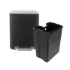 Koš odp. nerez/UH s pedálem Exclusive BLACK 6 l