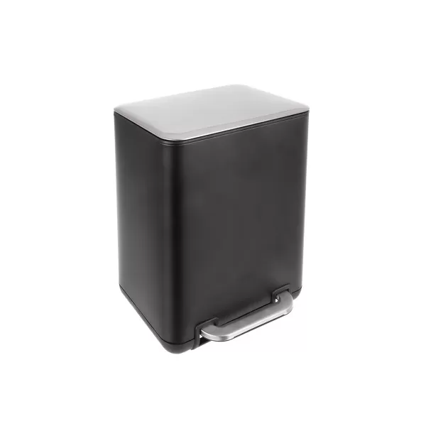 Koš odp. nerez/UH s pedálem Exclusive BLACK 6 l