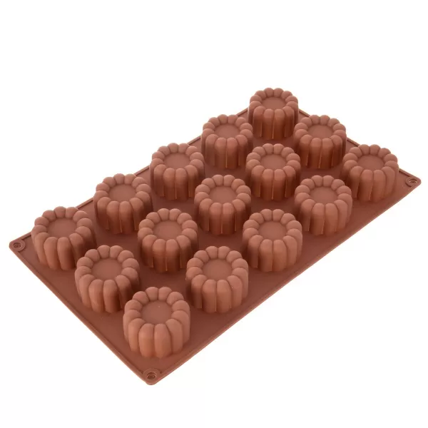 Forma silikon kytičky 15 hnědá