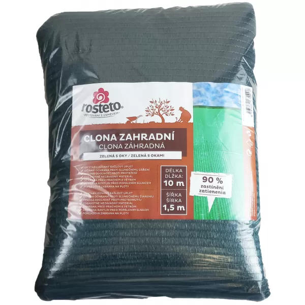 Clona zahradní 90% Rosteto - 10 x1,5 m role zelená s oky